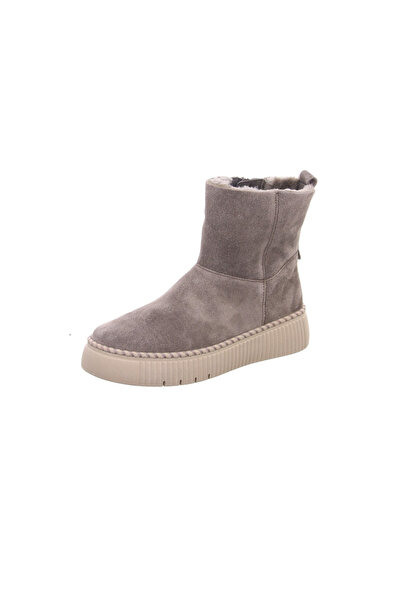 GABOR Damen Elegante Stiefelette F-Weite Warmfutter 73.542 Grau 18 Mohair Leder