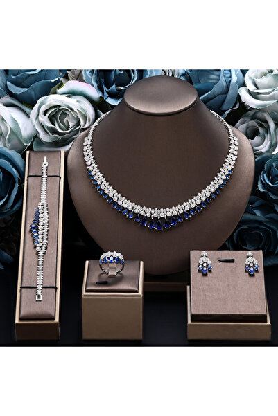 jewelrystore New Arrival Bridal New Fashion Dubai Full Jewelry Set for Women ...