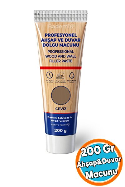 NZB Ceviz Renk Ahşap Parke Duvar Tamir Macunu Kullanıma Hazır Mobilya Dolgu Ç...