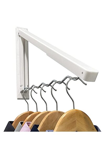 OEM Foldable Hanger Organizer, 6 Hangers, Wall-Mounted, 40x32x24cm, Metal/Pla...
