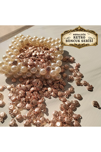 CSG BAZAAR 2 شخصيات وخرز بلاستيكي على شكل قلب من سلسلة ريترو 80 قطعة من إكسسو...