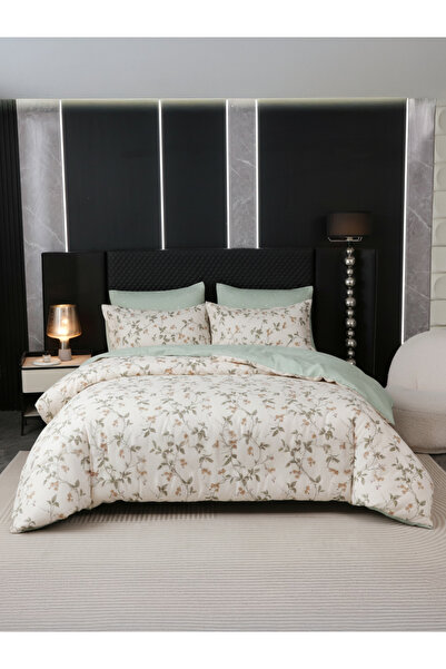 Donetella 4-Pcs Printed Duvet Cover Set Queen Size 200x230cm, Brushed Microfi...