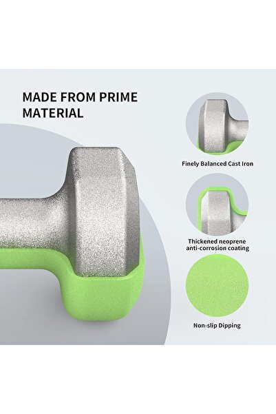 PROIRON Neoprene Dumbbells Weights Exercise & Fitness Dumbbells in 1kg 1.5kg 2kg 3kg 4kg 5kg 8kg 10k