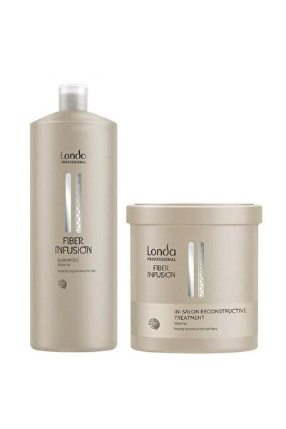 Londa Professional Fiber Infusion Package, Shampoo 1000 ml, Treatment 750 ml,...