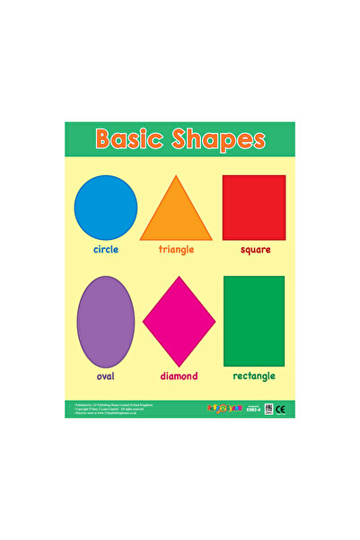 123Publishing House Basic Shapes - Wall Chart in English