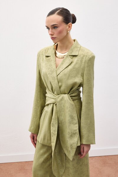 Sateen Freya Jacket - Khaki