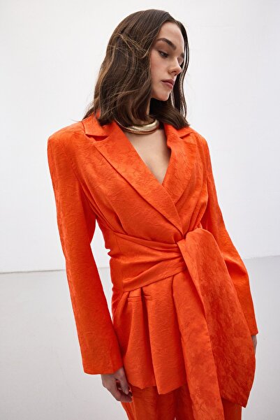 Sateen Freya Jacket - Orange