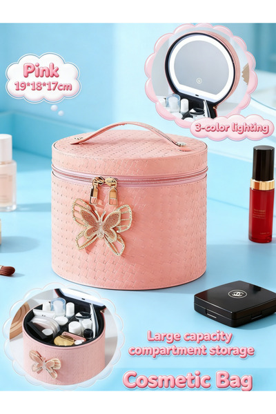 Generic Cosmetic Bag,Makeup Bag With Led Mirror,Travel Makeup Case For Women ...