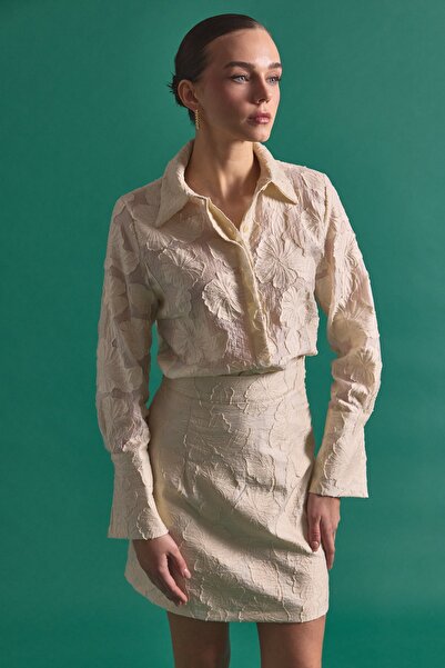 Sateen Cămașă Belica - Bej