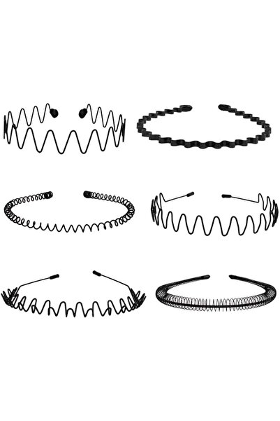 Arabest Metal Hair Band Sports Headbands Wavy spring headband Fashion Hoop Cl...