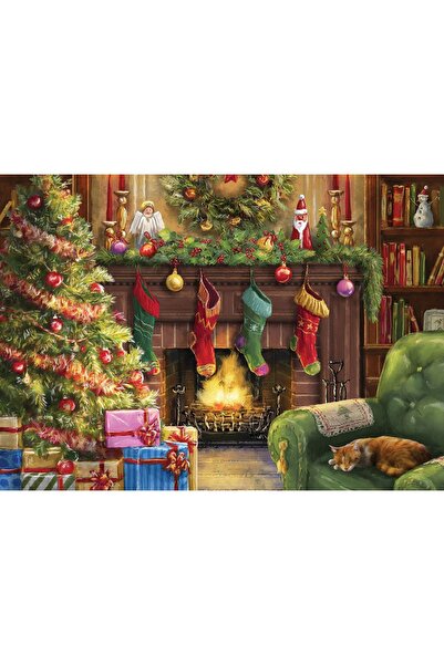 Bluebird Puzzle 500 piese - ALI Corti: Cozy Christmas Evening (Bluebird-Puzzl...