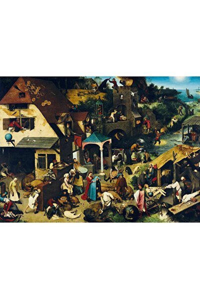 Bluebird Παζλ 3000 κομματιών - Πίτερ Μπρούγκελ: Οι Ολλανδικές Παροιμίες, 1559