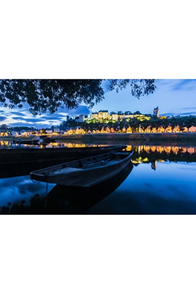 Bluebird Puzzle 1000 piese Puzzle - Chinon au Coucher du Soleil, France (Blue...