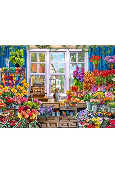 Bluebird Puzzle 500 piese - Steve Crisp: Flower Shoppe (Bluebird-Puzzle-F-90570)