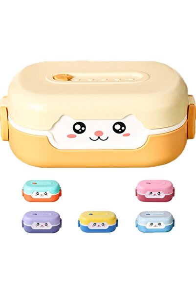 Arabest Cute Bento Box, with Cutlery Set Portable Lunch Box, 700ML Leak-proof...