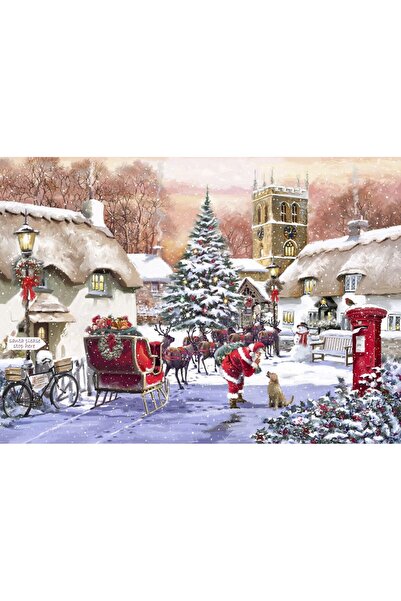 Bluebird Puzzle 500 pieces - Village and Santa (Bluebird-Puzzle-F-90537)