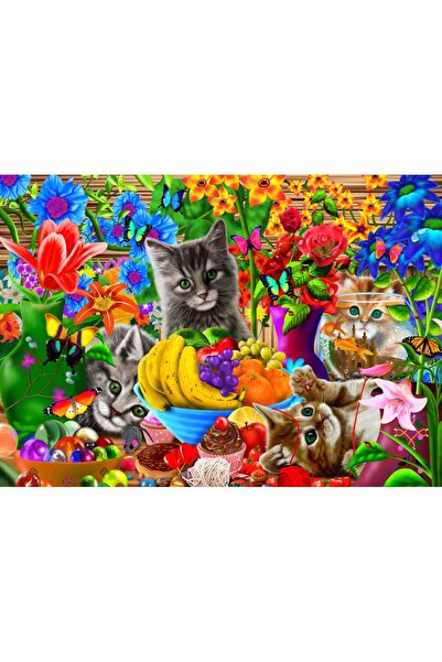 Bluebird Παζλ - Διασκέδαση με Γατάκια, 100 κομμάτια (70393)