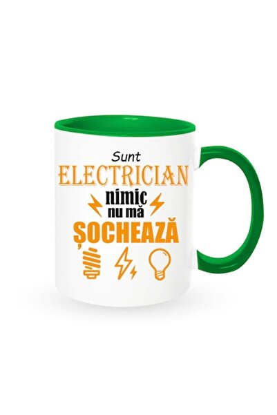 OEM Personalized Mug with Message: "I am an electrician, nothing shocks me"