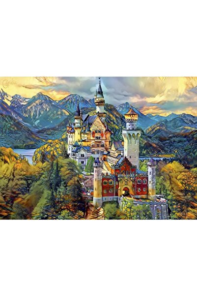 Bluebird Puzzle 1000 pieces Puzzle - Gavidia Pedro: Neuschwanstein Castle, Fu...