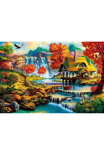 Bluebird Puzzle 1000 pieces - Country House by the Water Fall (Bluebird-Puzzl...