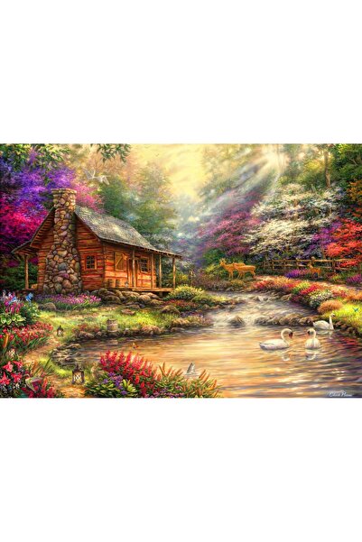 Bluebird Puzzle 1000 pieces Puzzle - Chuck Pinson: Brookside Retreat (Bluebir...