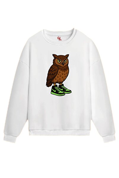 Rabona Fashion Φούτερ με στάμπα Street Spirit Owl / Φούτερ με κουκούλα (Προαι...