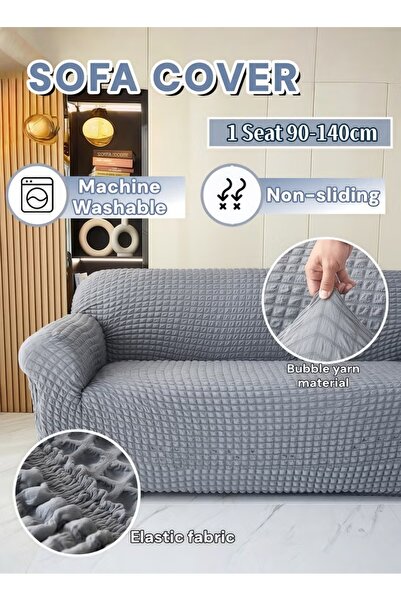 Generic Sofa Cover 1/2 Seater Couch Cover Stretchable Wrinkle-Free Full Cover...