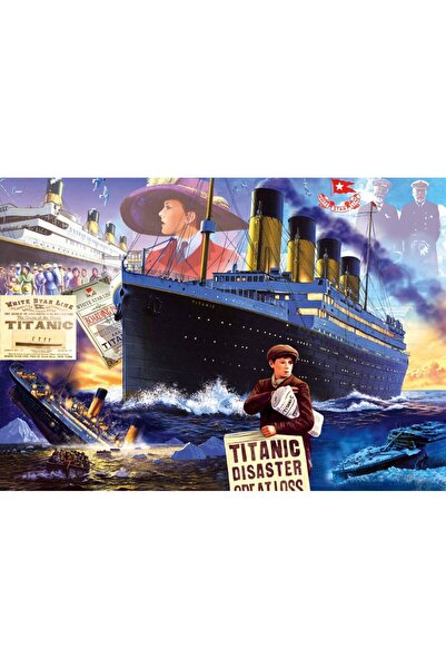 Bluebird Puzzle 2000 piese - Steve Crisp: Titanic (Bluebird-Puzzle-F-90665)