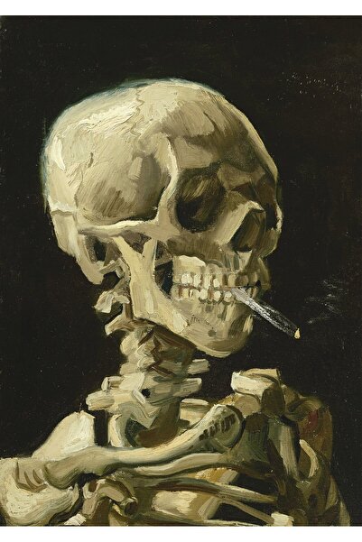 Bluebird Puzzle 1000 de piese - Vincent Van Gogh: Cap de schelet cu o țigară ...