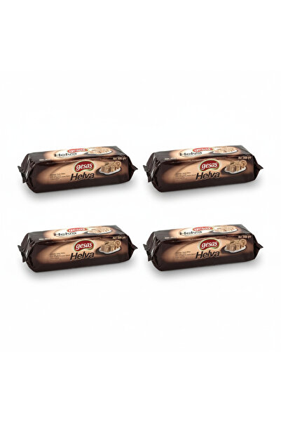 Gesaş Kakaolu Tahin Helva 3 Kg x 4 Adet – Büyük Boy Blok – Profesyonel Mutfak...