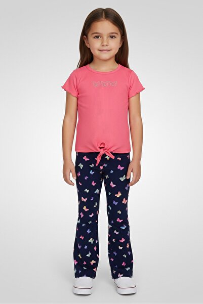 Freestyle Toddlers Girl 2 Pieces Embroidered Top And Bottom Set, Multicolor