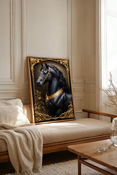 Dekorsiahome Tablou dintr-o singură bucată cu ramă din lemn TK3671