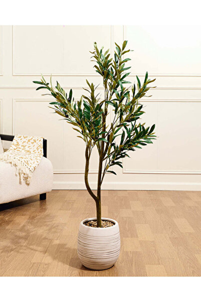 REDTAG Artificial Olive Tree In Ceramic Pot 125Cm