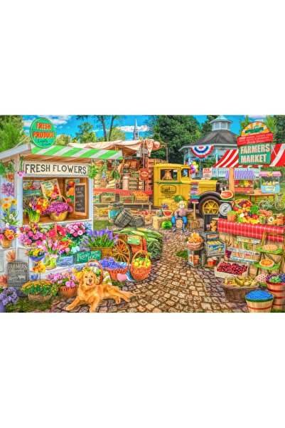 Bluebird Puzzle 1000 piese - Farmers Market Spring Summer Season (Bluebird-Pu...