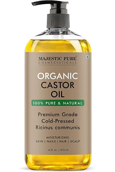 Hope Pure Organic Castor Oil 473ml Cold Pressed Hexane Free for Hair Lash Bro...