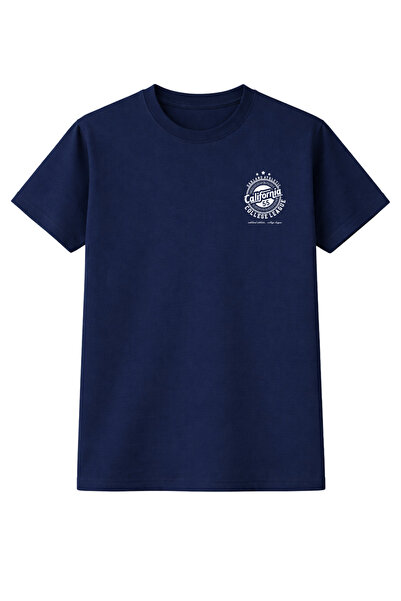 CLAYES California 55 College Štampano Oversize kroj Unisex T-shirt 100% pamuk...