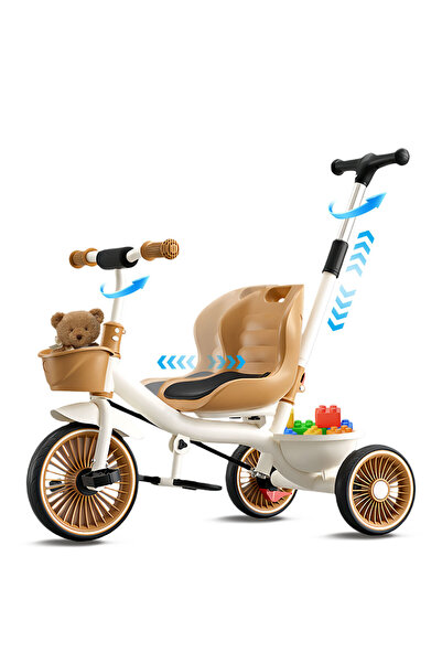 Ma Baby Kids Tricycles for Kids with Storage Basket, Adjustable Seat and Remo...