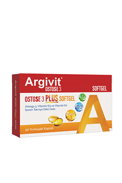 Argivit Ostose 3 Plus Softgel 30 Soft Capsules