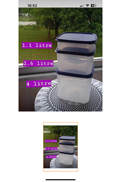 Tupperware Kuru gıda saklama kabı2,6 lt