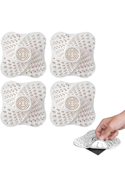 Arabest 4-piece shower drain hair extension, advanced silicone shower hair ex...