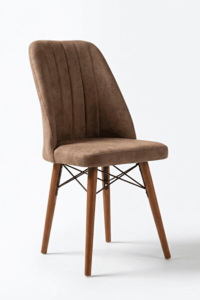 Desire Malaga chair, dining, kitchen, upholstered with fabric, wooden legs, H...