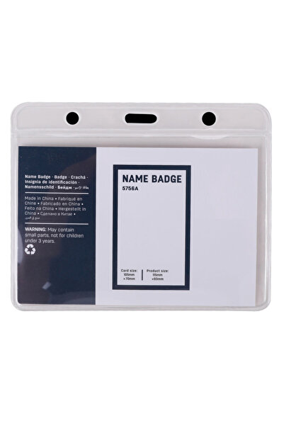 TECLA EDITION Insignă orizontală 105x70mm pentru carduri mari, cu sistem vers...