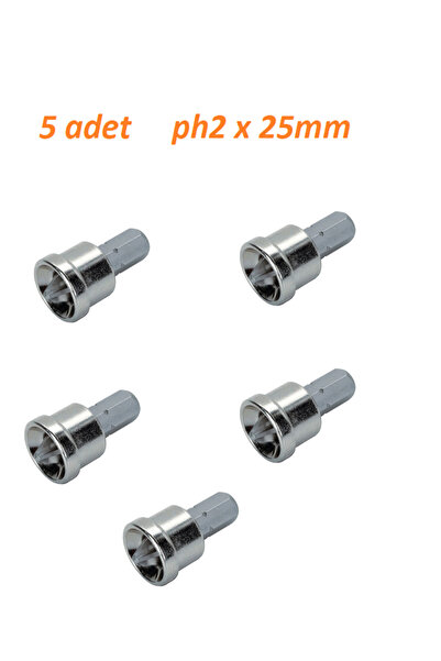 DMAX Stoplamalı Yıldız Bits Uç Ph2 X 25 Mm Şapkalı Alçıpan 5 Adet Gönderilir