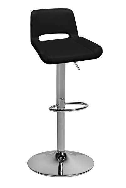 BAR TABURESİ 958 MODEL SİYAH DERİ