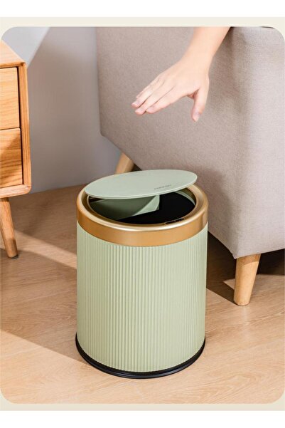 silabor Yeşil Hareket Sensörlü 10Lt Çöp Kovası Pilli Koku Sızdırmaz