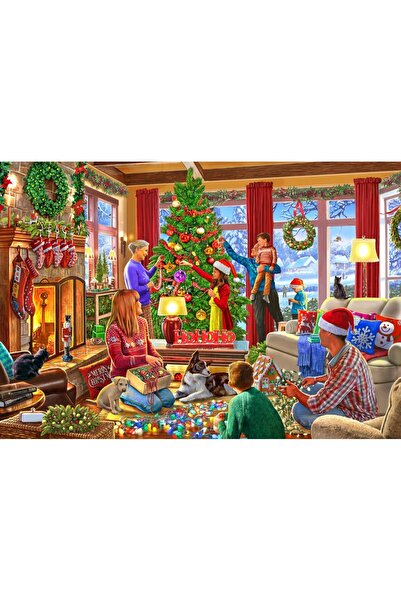 Bluebird Puzzle 1000 pieces - Steve Crisp: Christmas Decorating (Bluebird-Puz...