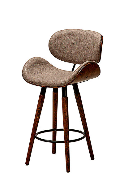 SÜPER ÇELİK BAR TABURESİ 975 MODEL GRİ KUMAŞ