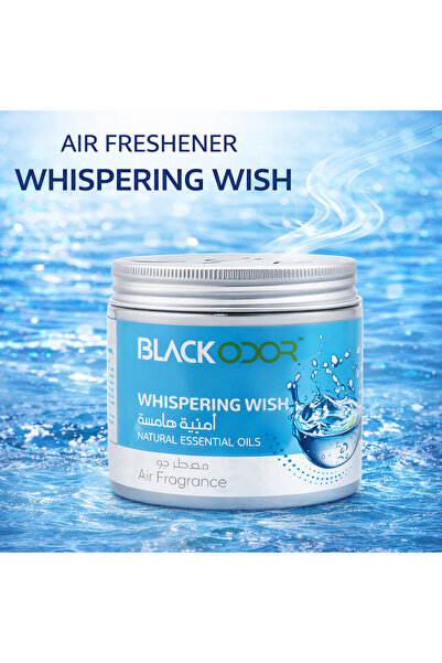 Black Odor Whispering Wish Air Freshener Jar with Natural Essential Oils for ...