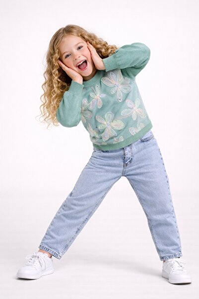 CARLA MARA Zambak Sweater and Blue Jean Set