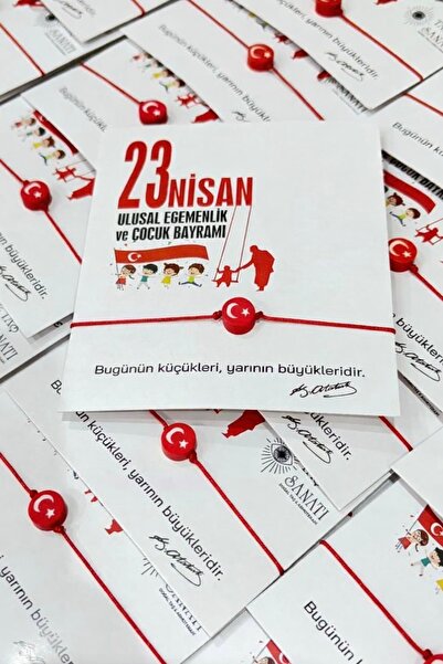 tassa aksesuar 23 Nisan Hediye Bilekliği (100 adet)